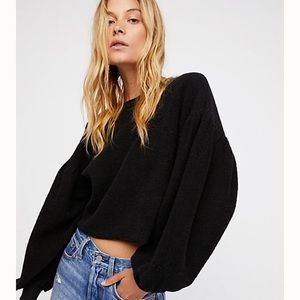Free People Balloon Sleeve Pullover